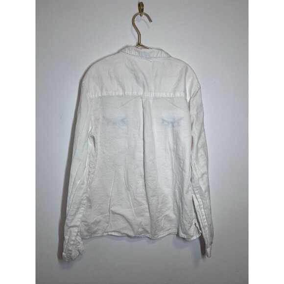 Zara Girls White Long Sleeve Button Down Shirt Eyelashes Size 13/14 - Picture 6 of 10